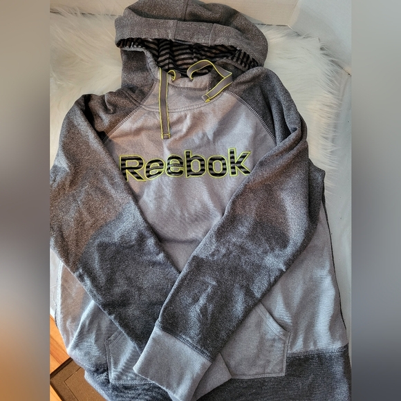 Reebok Kids  Gray Hoodie Sweater, Size Large - Picture 3 of 5